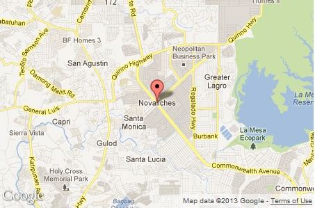 Detailed Road Map of Novaliches .